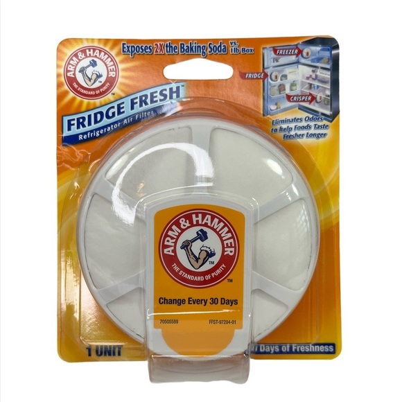 (Box of 4) Arm & Hammer Baking Soda Fridge Fresh Air Filter, 0.28 oz - Picture 3 of 6